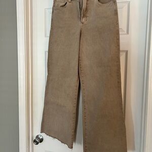 Dear John Women's Wide Leg Tan Jeans